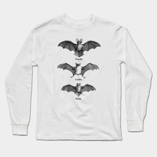 Vintage Vampire Bats Long Sleeve T-Shirt